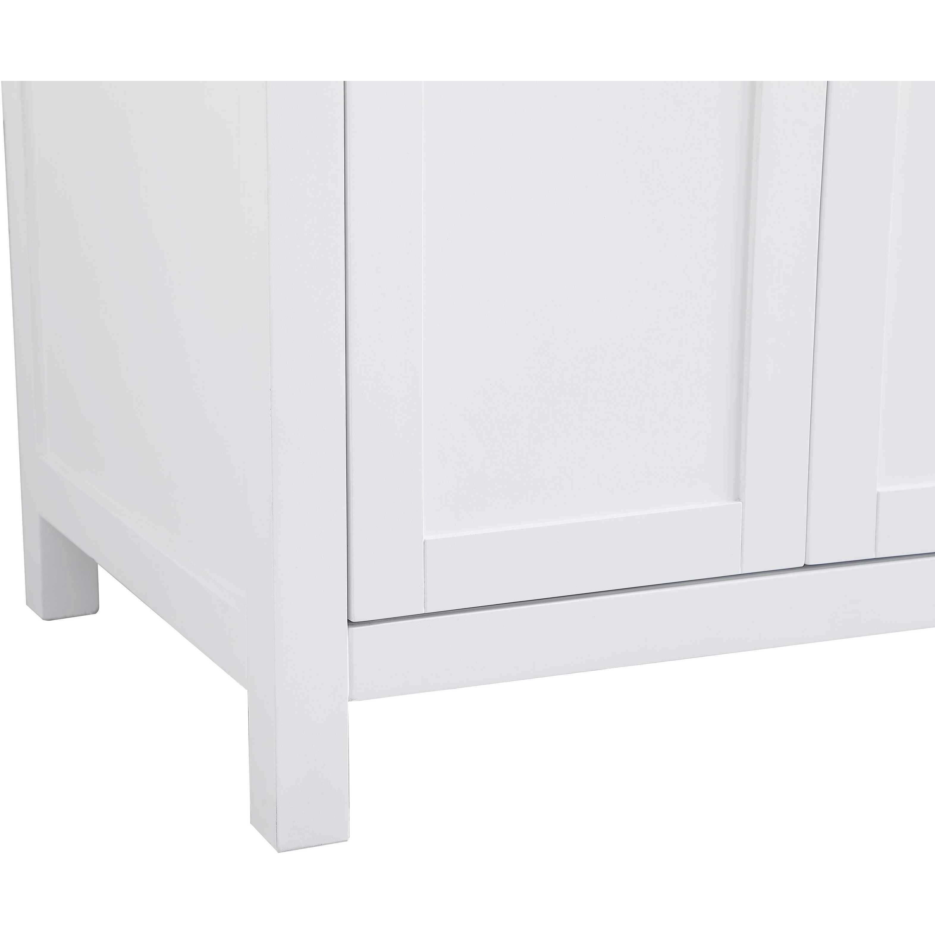 Lewis 72 X 22 X 34 inch White Vanity Sink Set