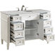 Park Avenue 48 X 35 inch White with Carrara White Marble Vanity Set