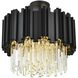 Willow 4 Light 16 inch Black Flush Mount Ceiling Light