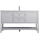 Heath 60 X 21.5 X 35 inch Grey Vanity Sink Set