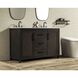 Alina 54 X 34 inch Chocolate Oak Bathroom Vanity Cabinet