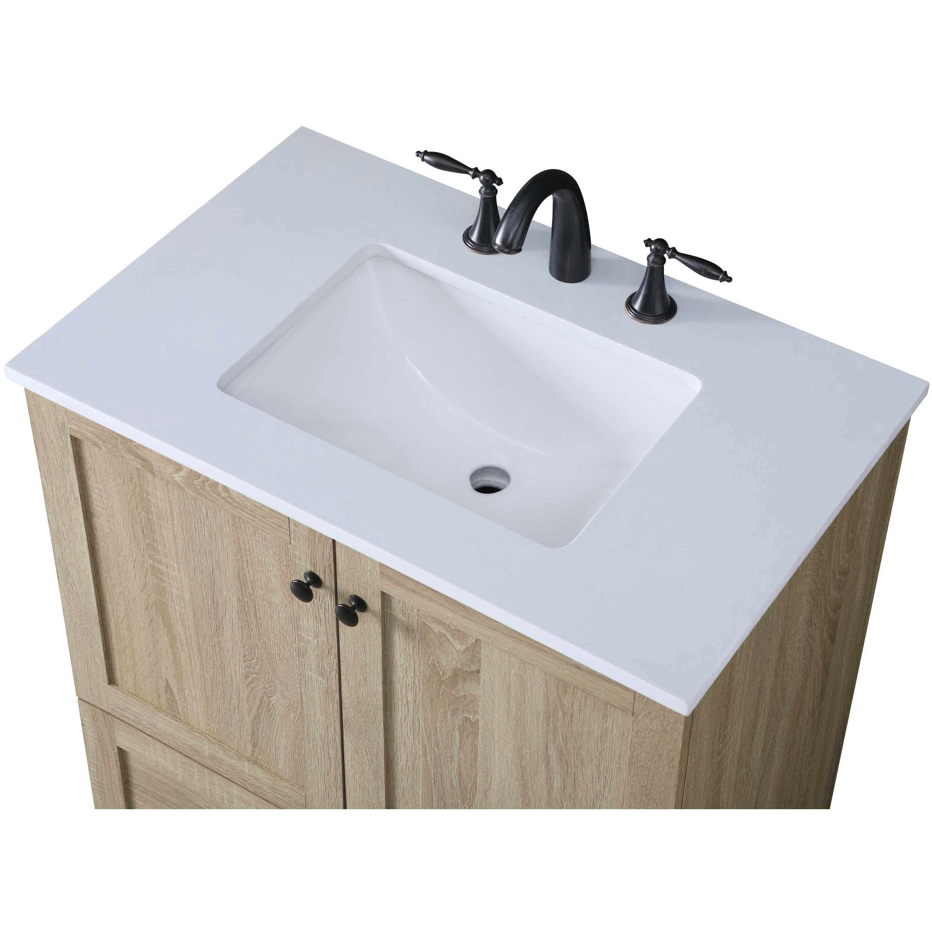 Soma 30 X 34 inch Mango Wood Bathroom Vanity Cabinet