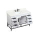 Eugene 48 X 22 X 34 inch White Vanity Sink Set