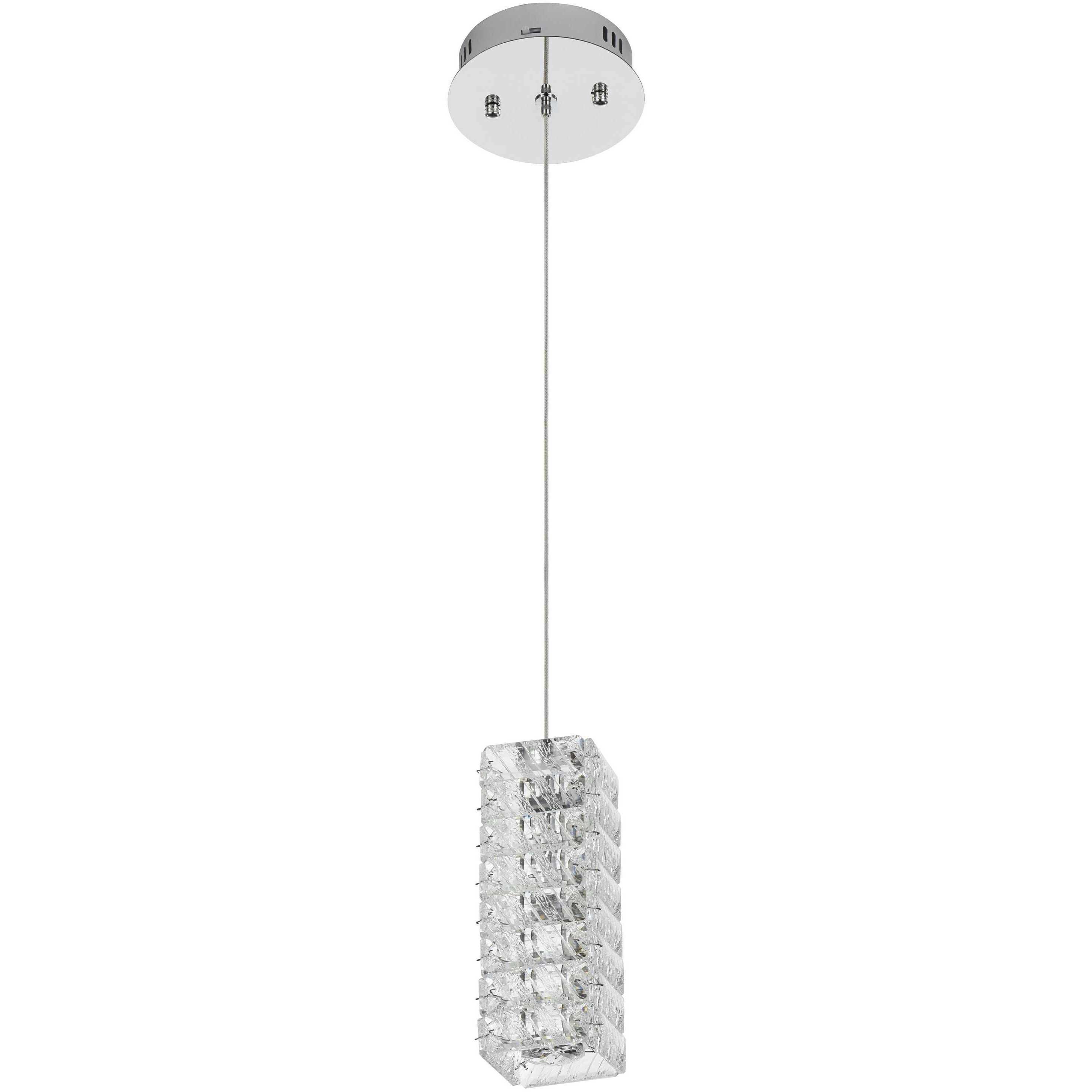 Aston 1 Light 6.5 inch Chrome Pendant Ceiling Light