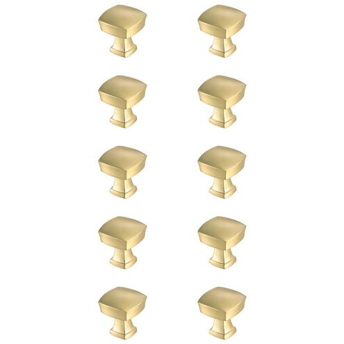 Irvin Brushed Gold Hardware Cabinet Knob, Set of 10