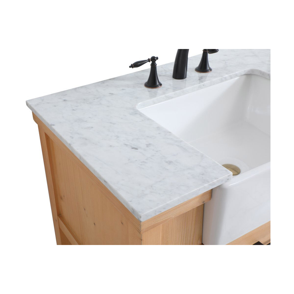 Clement 36 X 22 X 34.13 inch Natural Wood Bathroom Vanity Cabinet