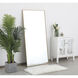 Monet 60 X 30 inch Brass Wall Mirror