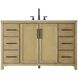 Alina 54 X 34 inch Linen Oak Bathroom Vanity Cabinet