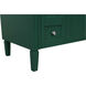 Park Avenue 48 X 22 X 35 inch Green Vanity Sink Set