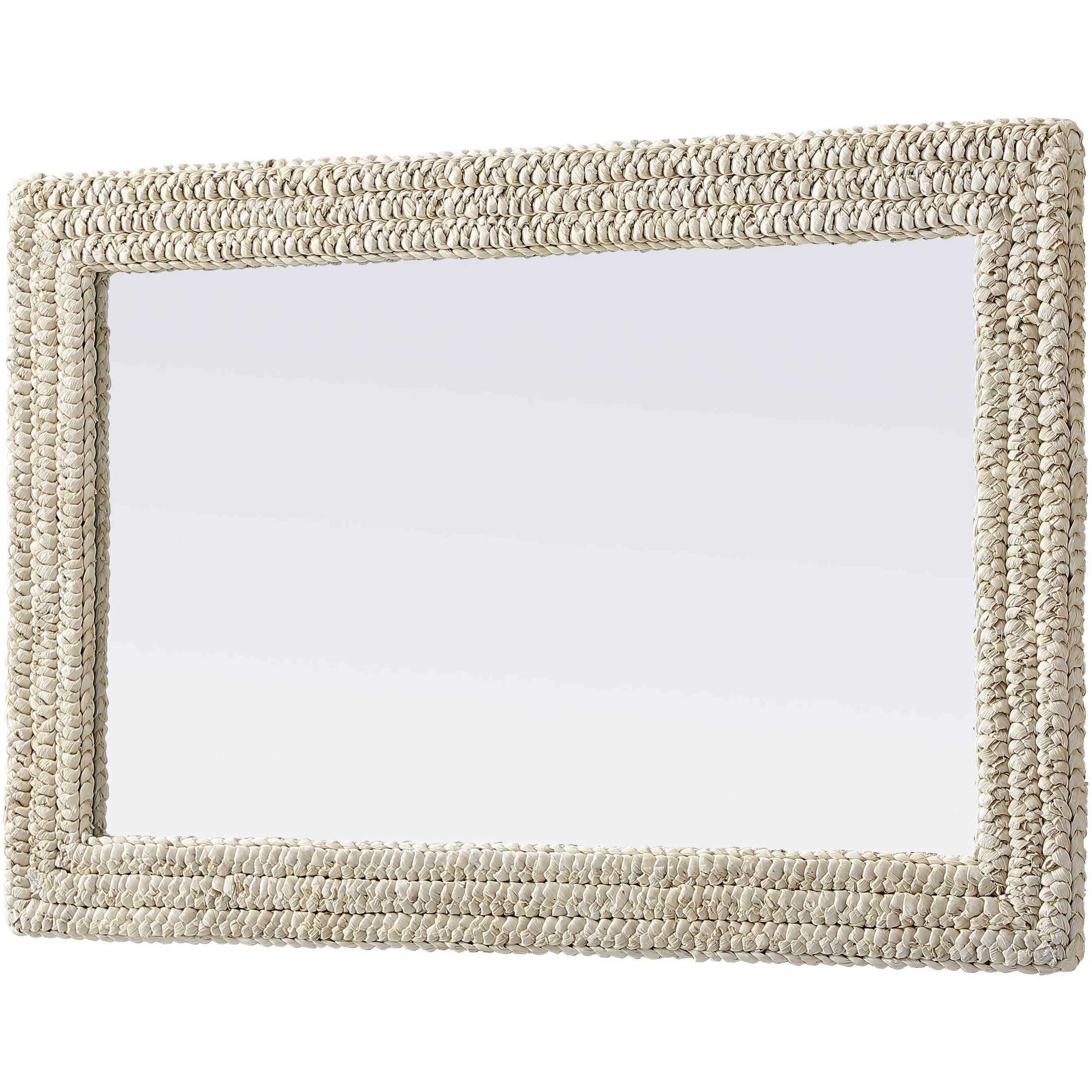 Marlowe 42 X 27 inch Linen White Mirror