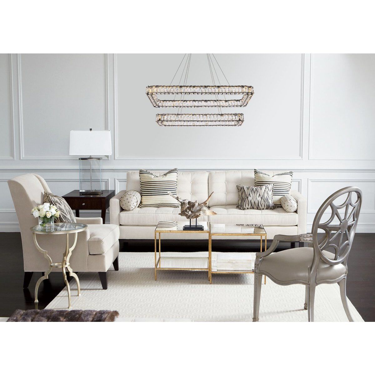 Monroe 2 Light 42 inch Black Pendant Ceiling Light