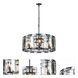Monaco 6 Light 26 inch Flat Black Pendant Ceiling Light, Urban Classic