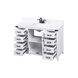 Grant 48 X 19 X 34 inch White Vanity Sink Set