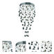 Galaxy 6 Light 18 inch Chrome Dining Chandelier Ceiling Light in Royal Cut