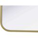 Remy 40 X 24 inch Brass Mirror
