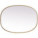 Brynn 36 X 27 inch Brass Mirror in 27 x 36