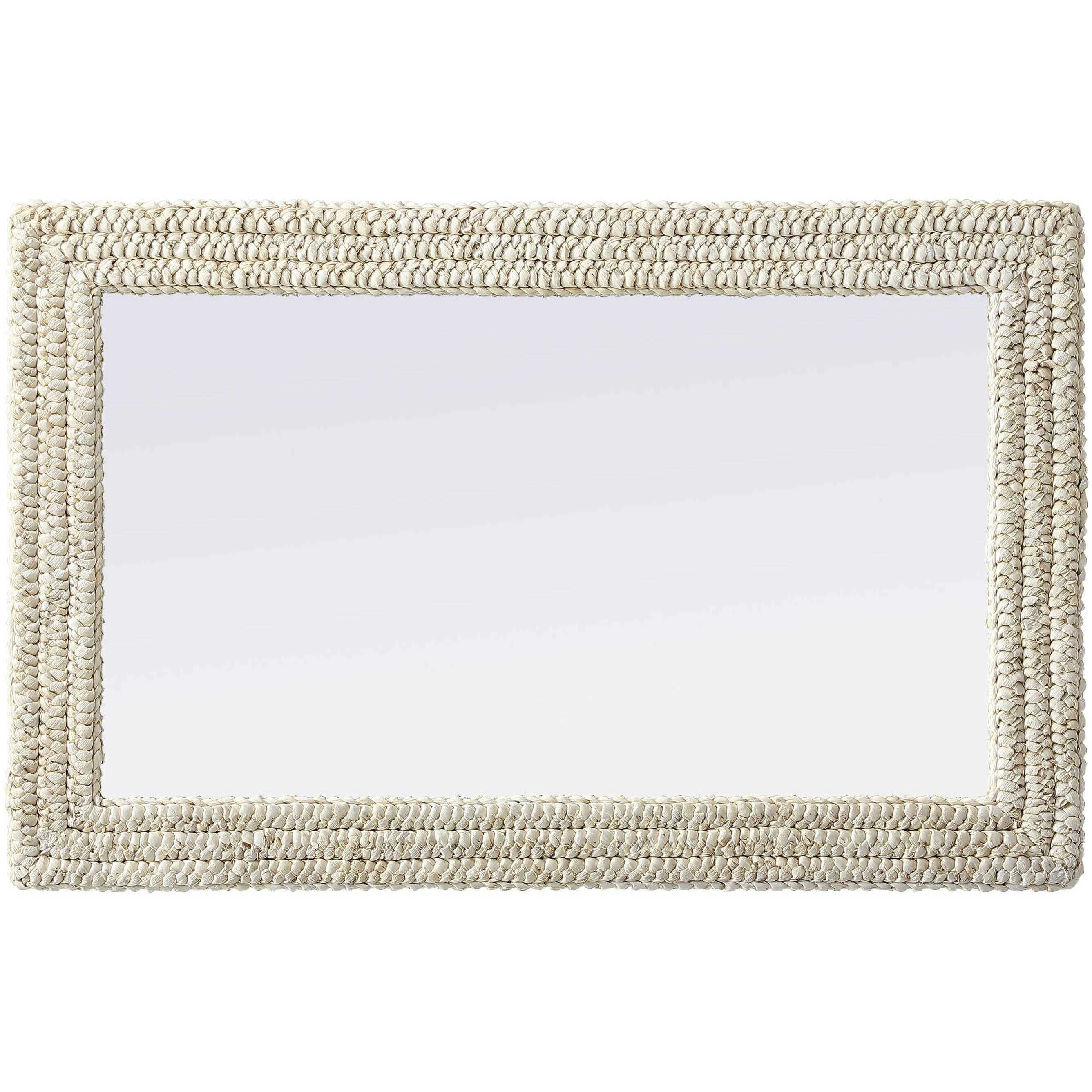 Marlowe 42 X 27 inch Linen White Mirror