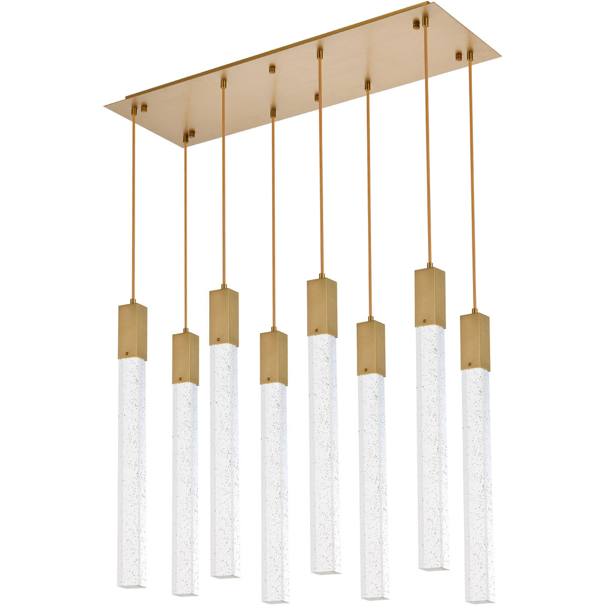 Weston 8 Light 36 inch Satin Gold Pendant Ceiling Light