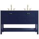 Theo 54 X 34 inch Blue Bathroom Vanity Cabinet