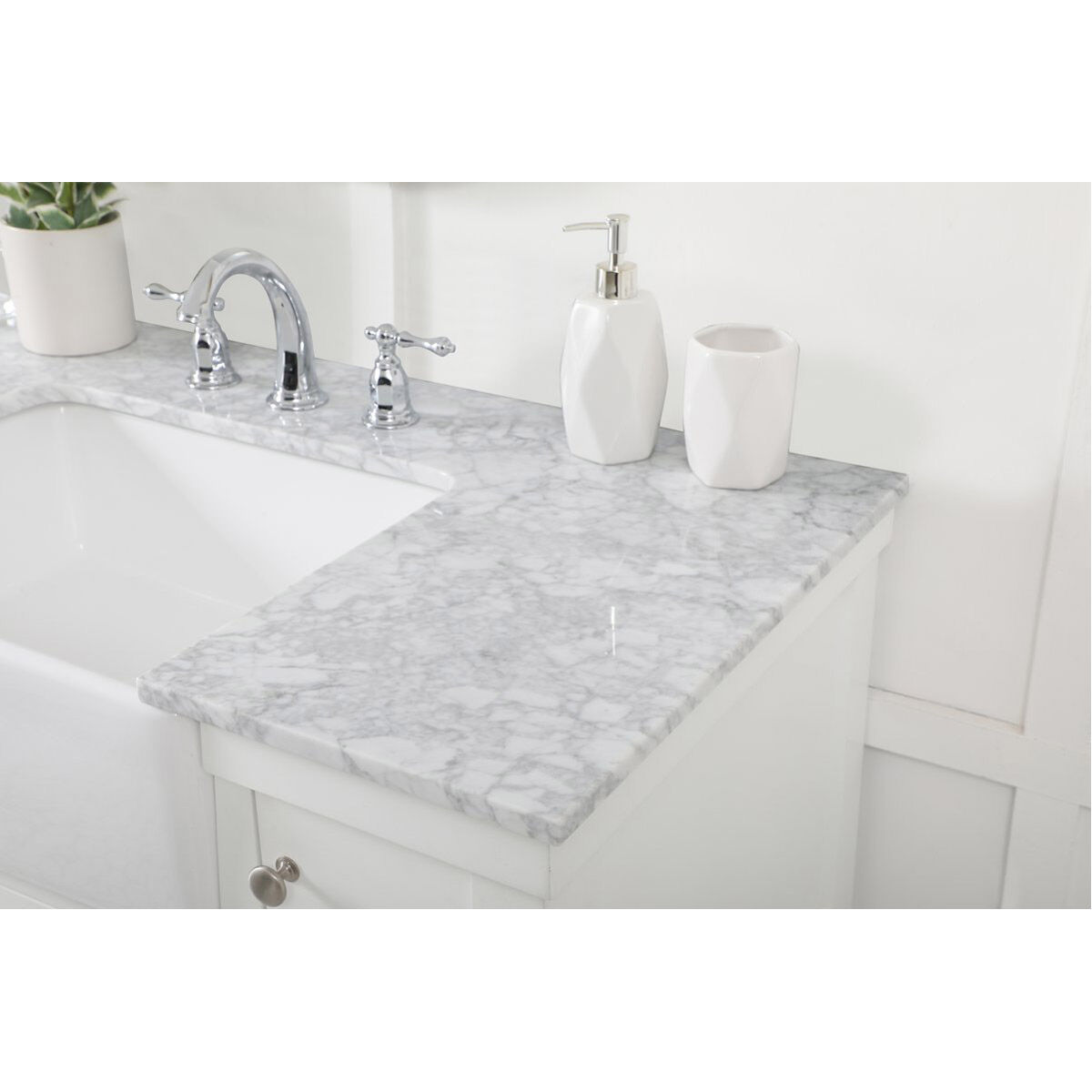 Clement 42 X 22 X 34 inch White Bathroom Vanity Cabinet