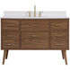 Boise 42 X 22 X 34 inch Walnut Brown Vanity Sink Set