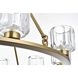 Cadence 9 Light 32 inch Satin Gold Chandelier Ceiling Light
