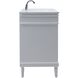 Bennett 60 X 21 X 35 inch White Vanity Sink Set