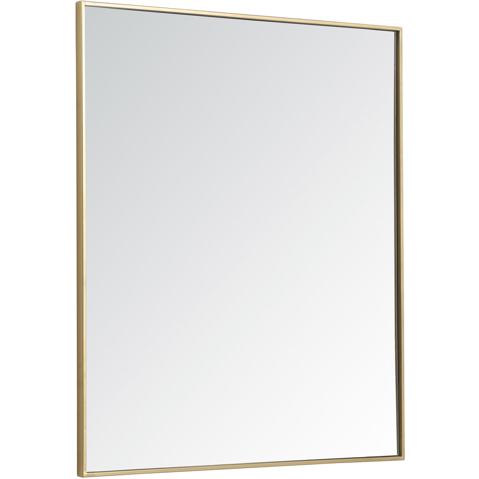 Monet 40 X 36 inch Brass Wall Mirror