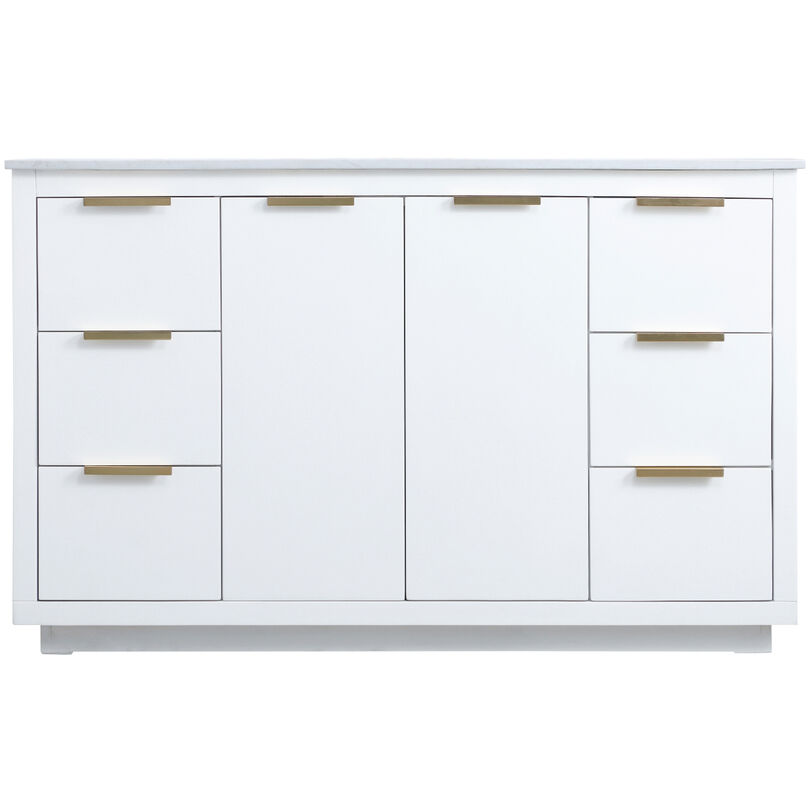 Blake 54 X 22 X 34 inch White Vanity Sink Set