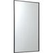 Monet 48 X 30 inch Black Wall Mirror