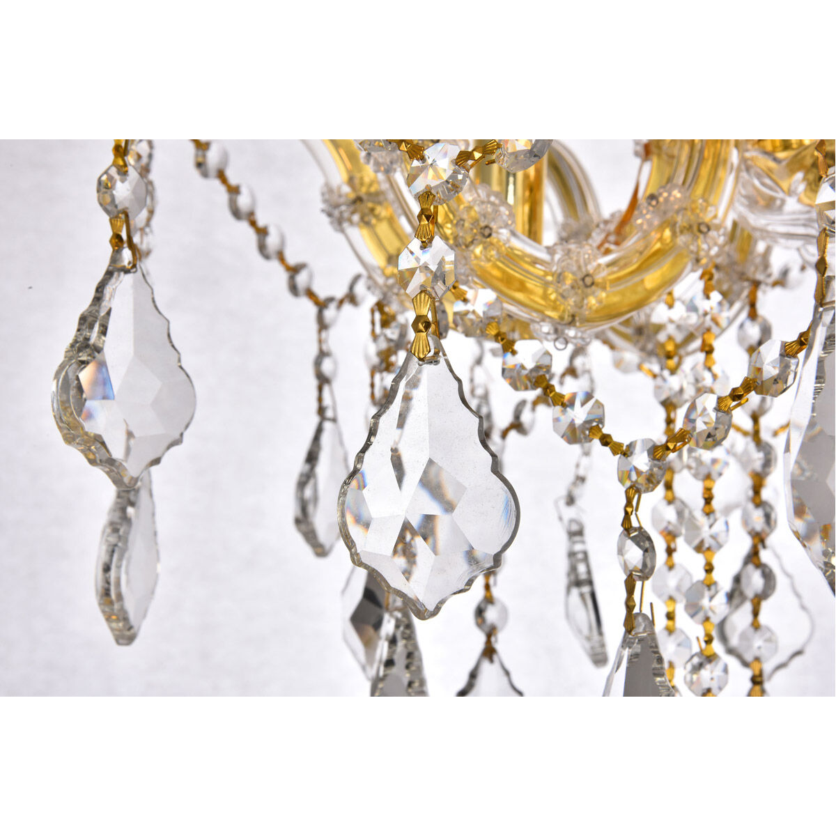 Maria Theresa 4 Light 18 inch Gold Flush Mount Ceiling Light in Royal Cut