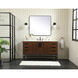 Eugene 60 X 22 X 34 inch Walnut Vanity Sink Set