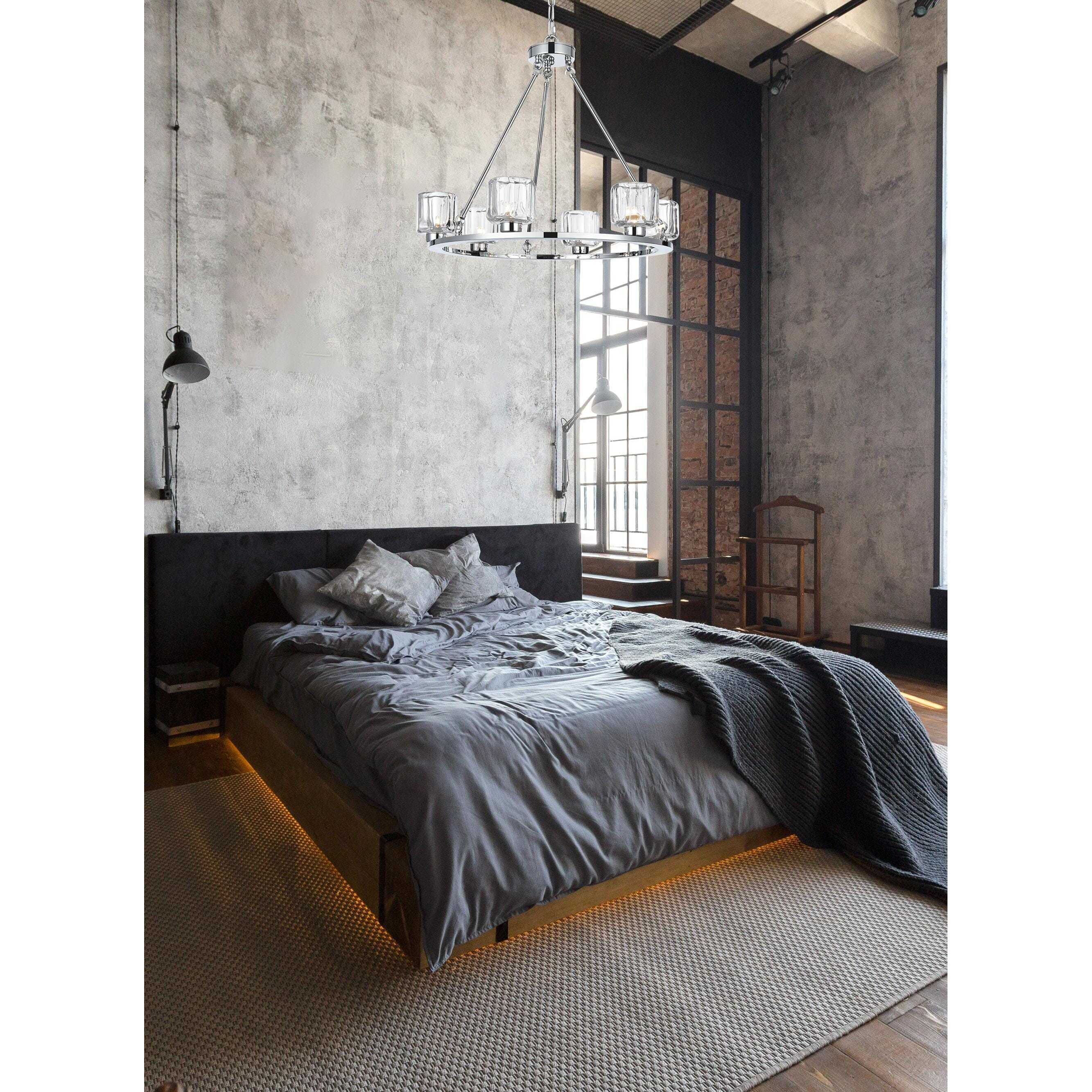 Cadence 6 Light 26 inch Chrome Chandelier Ceiling Light