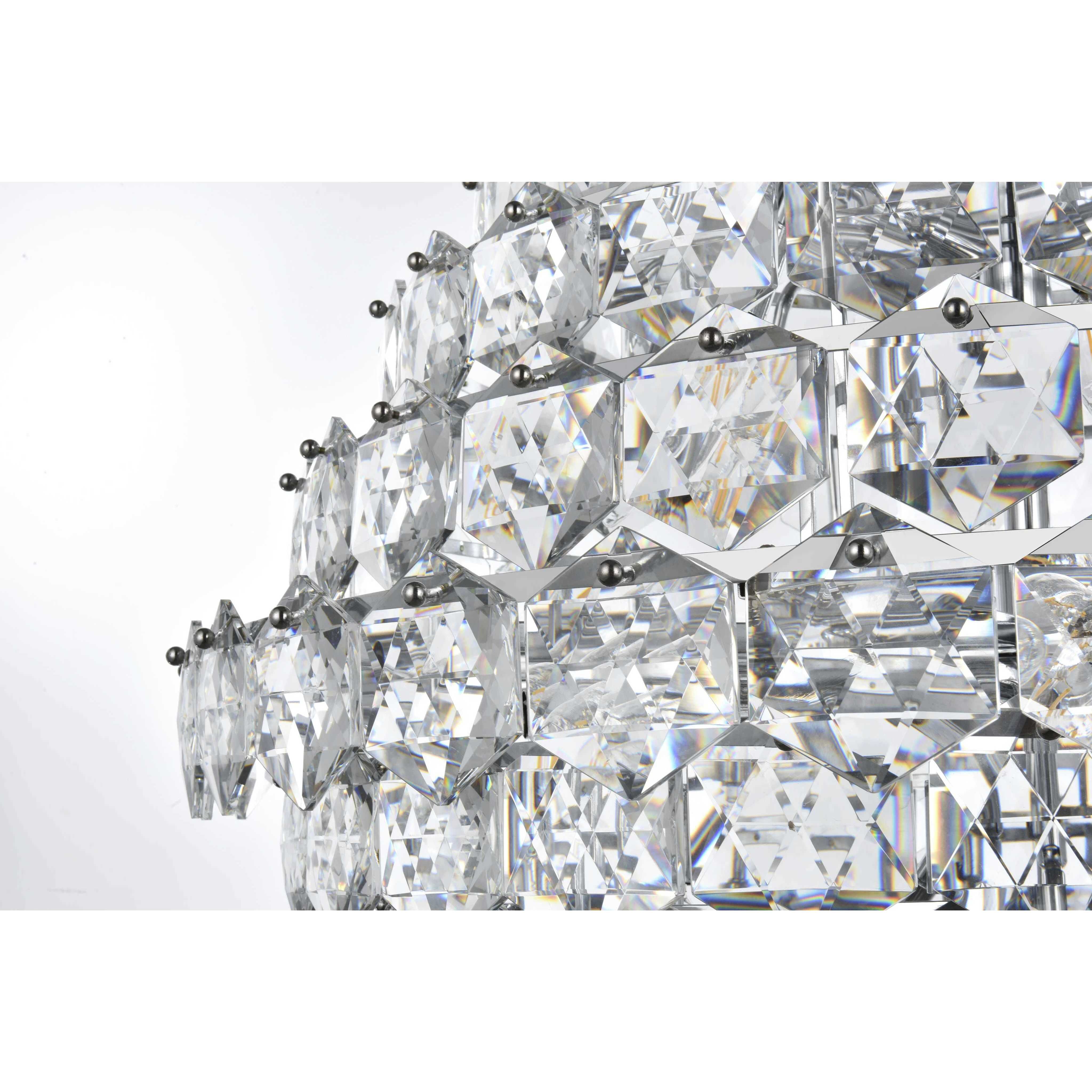 Adaline 38 Light 36 inch Chrome Chandelier Ceiling Light
