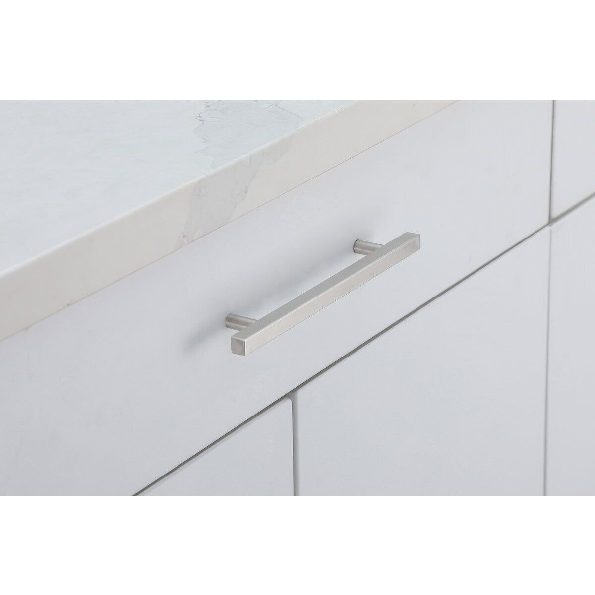 Dior Brushed Nickel Hardware Drawer Pull, Set of 10