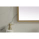 Eternity 36 X 24 inch Brass Mirror in 24 x 36