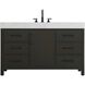 Nathan 54 X 34 inch Mocha Brown Bathroom Vanity Cabinet in 1