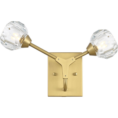 Zayne 2 Light 15 inch Gold Wall Sconce Wall Light