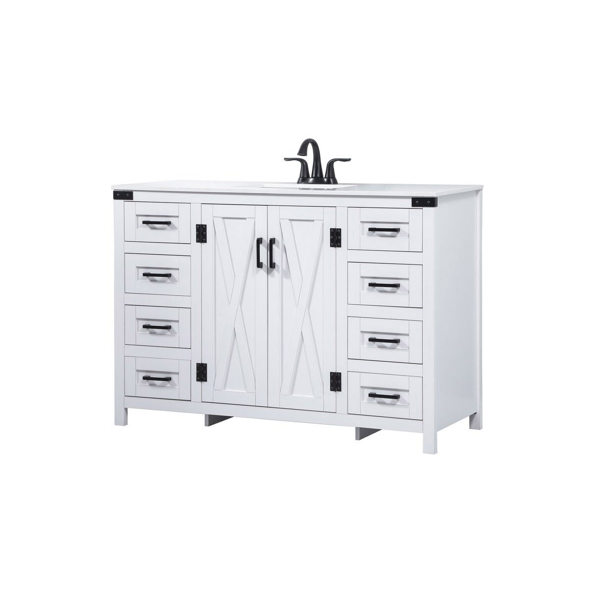 Grant 48 X 19 X 34 inch White Vanity Sink Set in Not Included