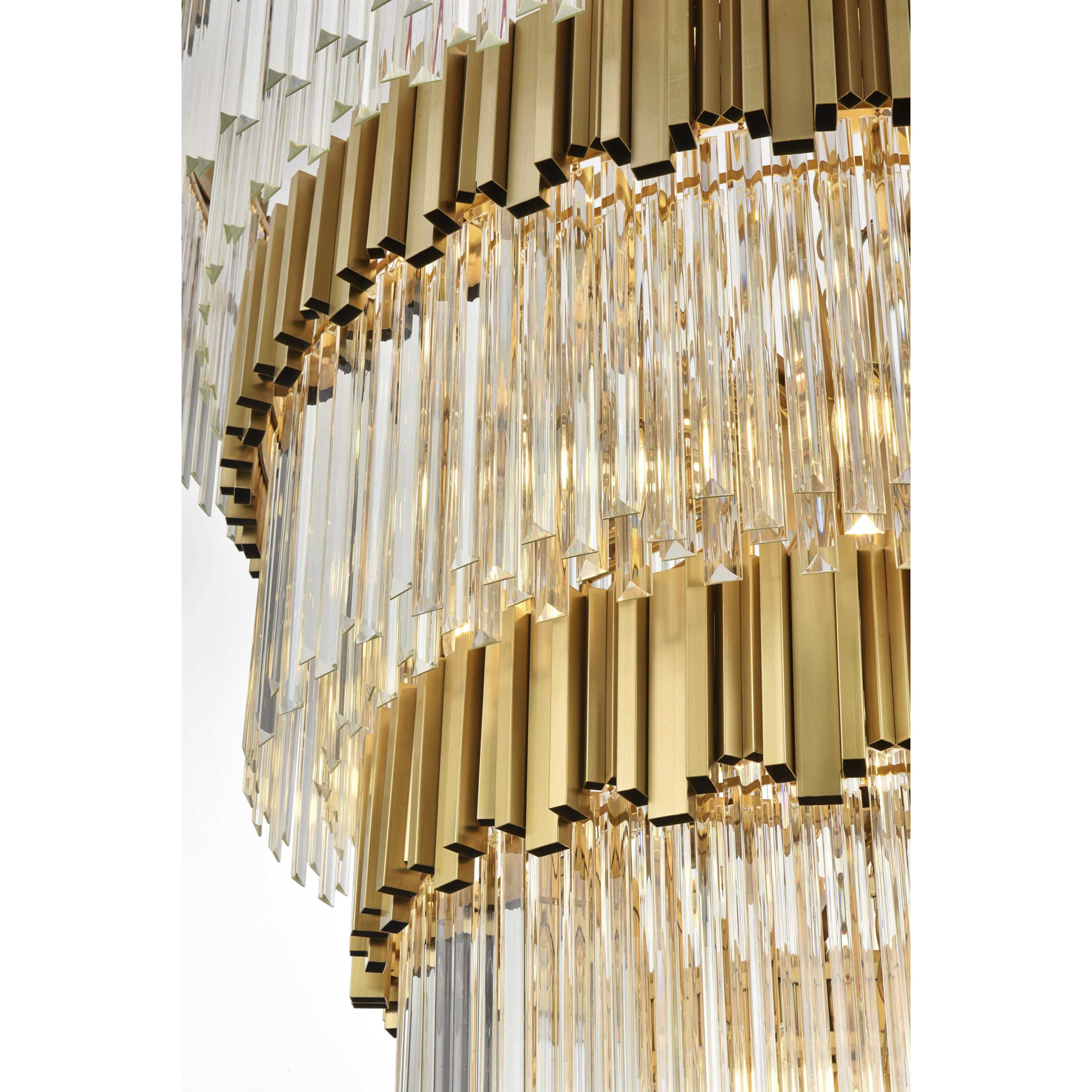 Willow 39 Light 48 inch Satin Gold Chandelier Ceiling Light