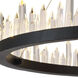 Malta LED 31.5 inch Satin Dark Grey Chandelier Ceiling Light, Urban Classic