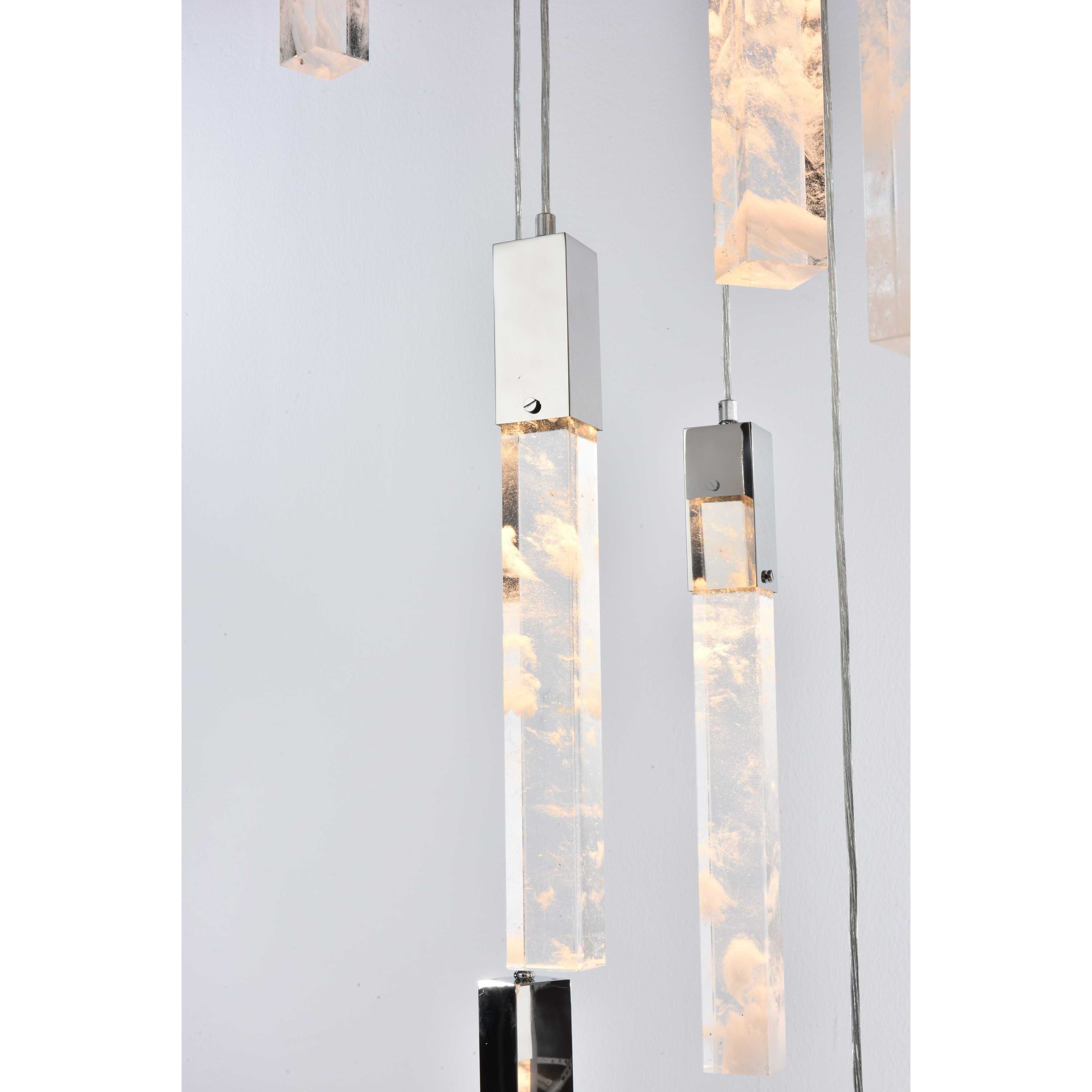 Aurora 16 Light 36 inch Chrome Chandelier Ceiling Light