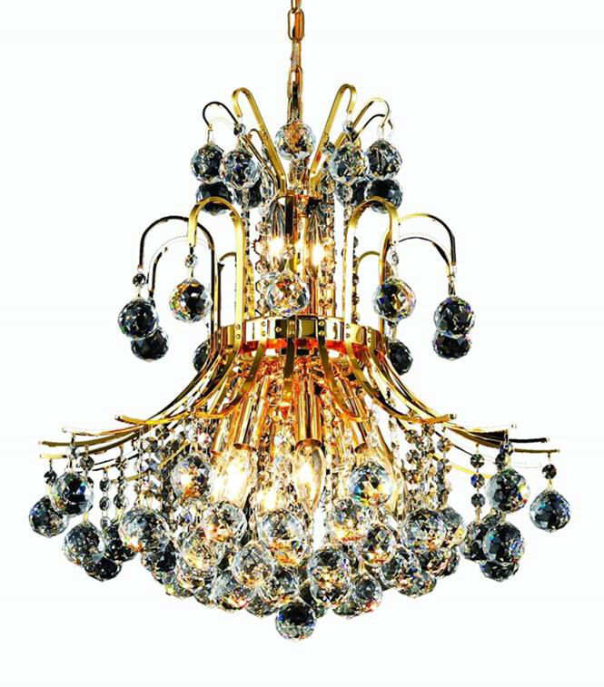 Toureg 10 Light 19 inch Gold Dining Chandelier Ceiling Light in Royal Cut