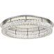 Monroe LED 34 inch Chrome Flush Mount Ceiling Light
