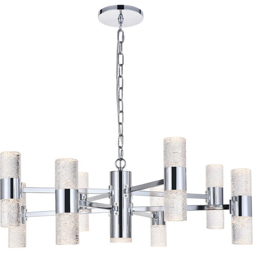 Vega LED 32 inch Chrome Pendant Ceiling Light
