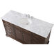 Americana 60 X 22 X 35 inch Teak Vanity Sink Set