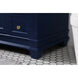 Wesley 48 X 22 X 35 inch Blue Vanity Sink Set
