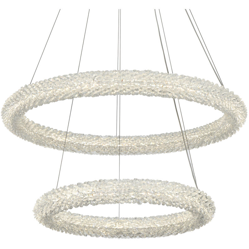 Bowen 2 Light 28 inch Satin Gold Chandelier Ceiling Light