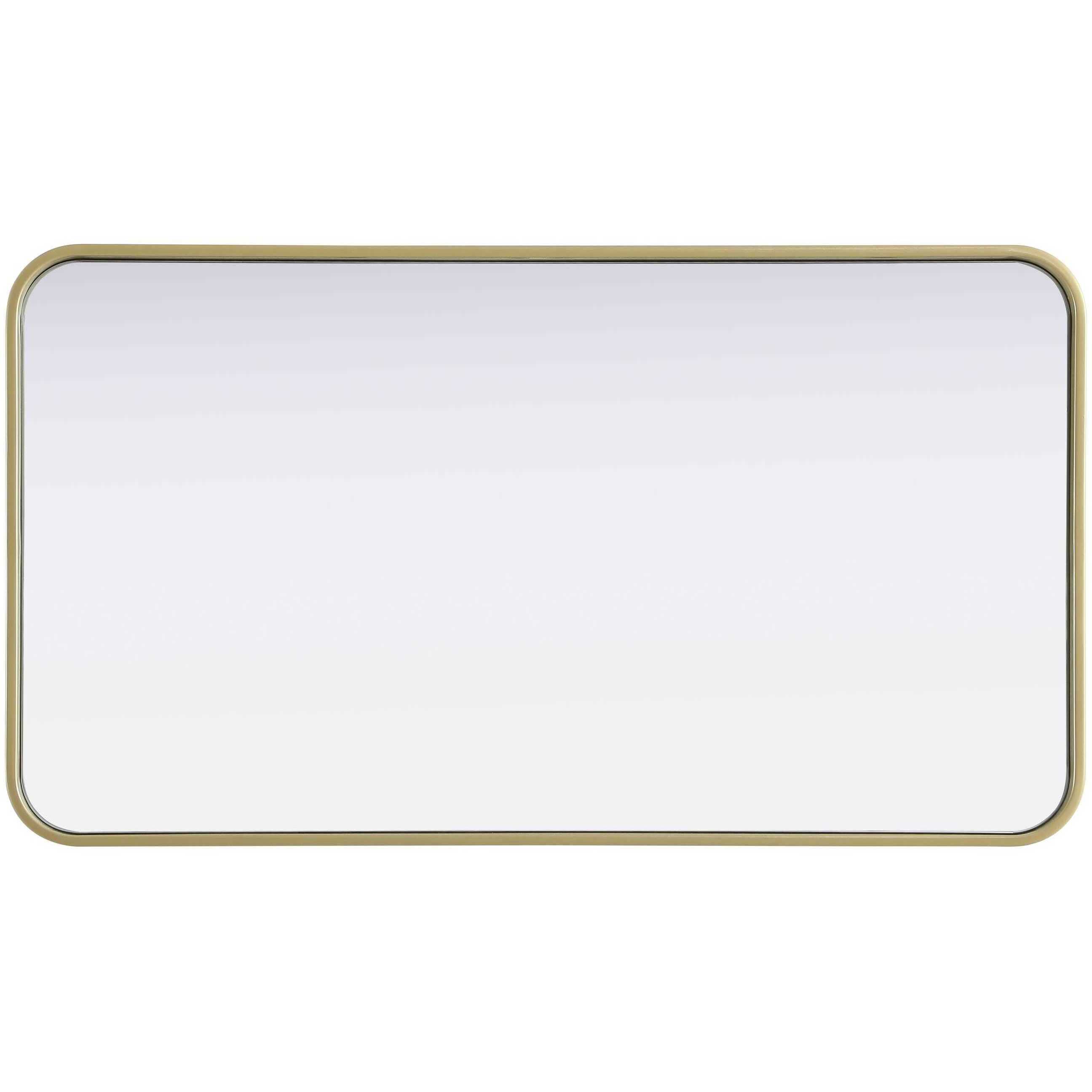 Remy 36 X 20 inch Brass Mirror