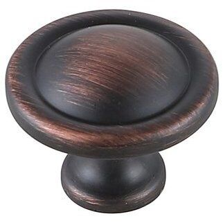 Garlande Oil-Rubbed Bronze Hardware Cabinet Knob, Set of 10